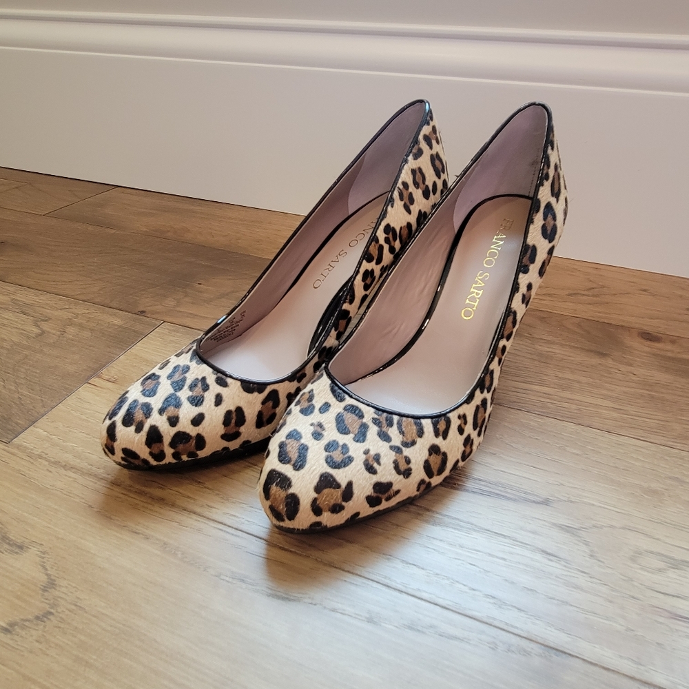 NWOT Franco Sarto Leopard 3.5" Heels